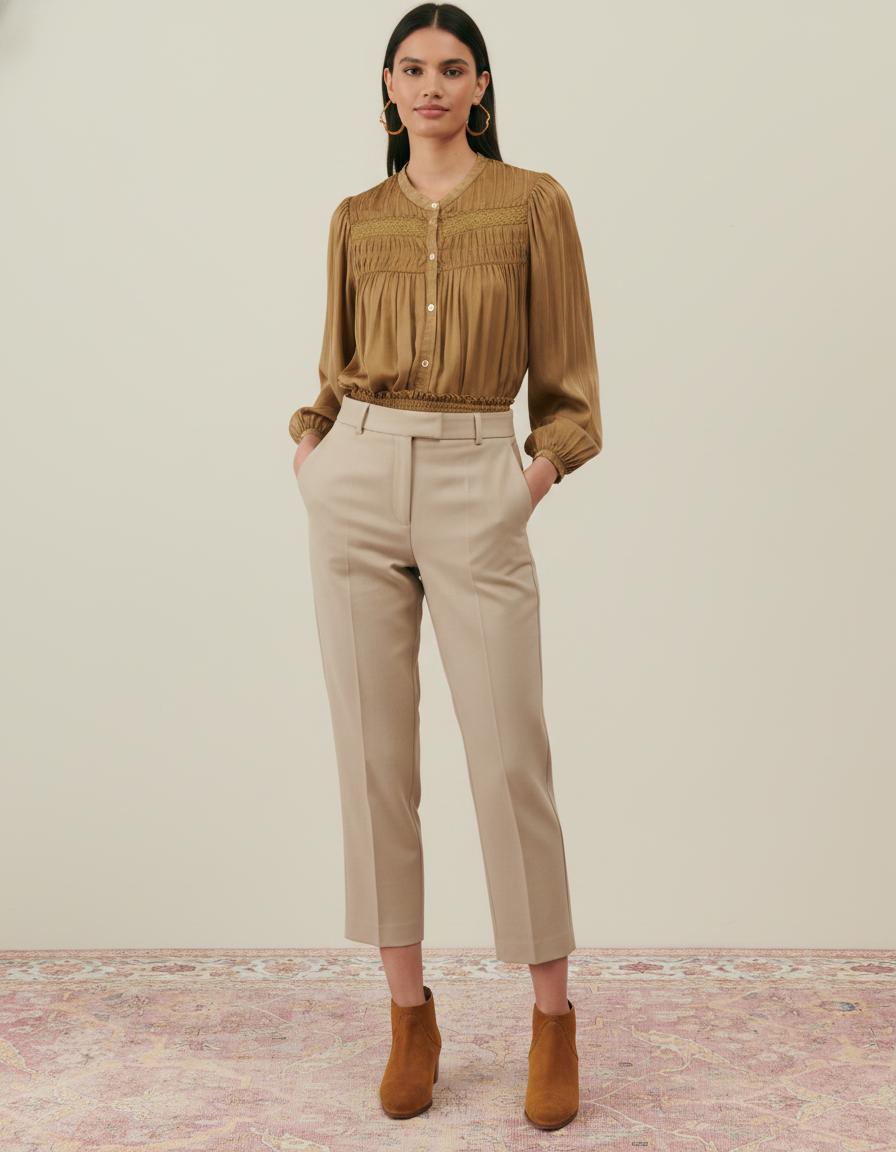 Blouse Marron - Taille S/36