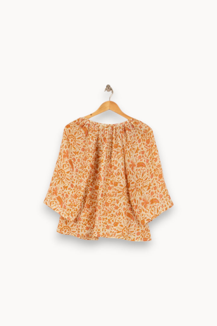 Blouse Écrue et Orange - Taille S/36 de la marque Louise Misha | PARAD59220 - Vendu par Paradigme - Image 4