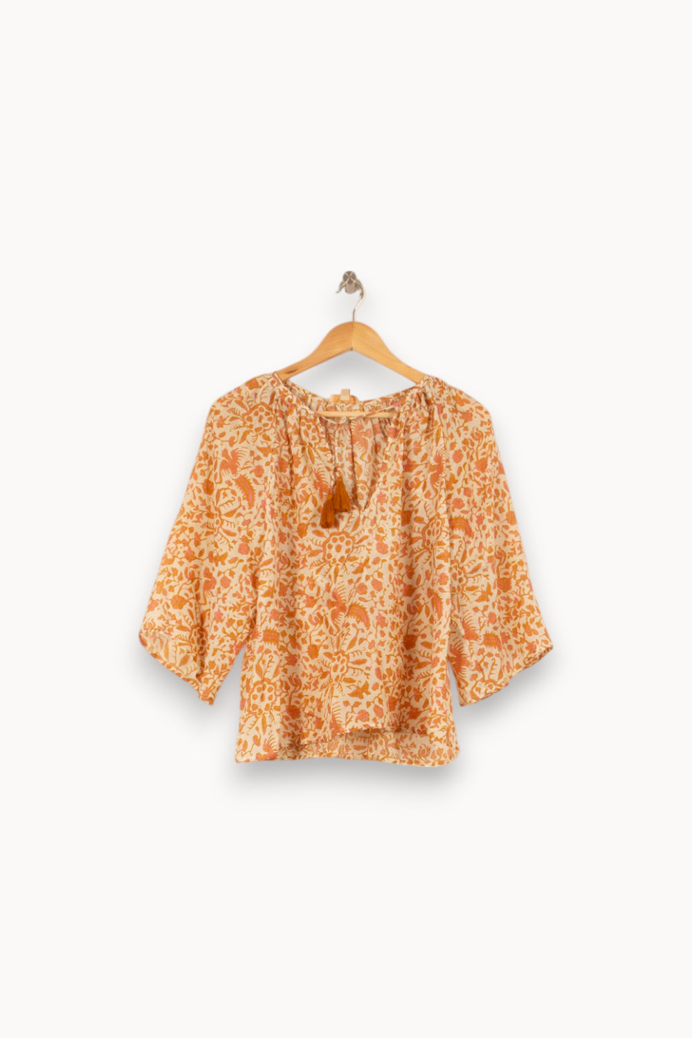 Blouse Écrue et Orange - Taille S/36 de la marque Louise Misha | PARAD59220 - Vendu par Paradigme - Image 2