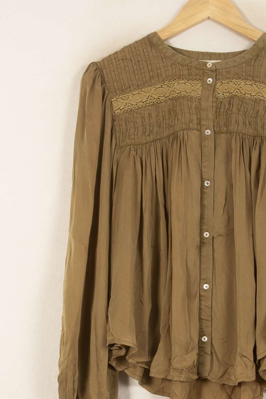 Blouse Marron - Taille S/36 de la marque Louise Misha | PARAD59222 - Vendu par Paradigme - Image 3