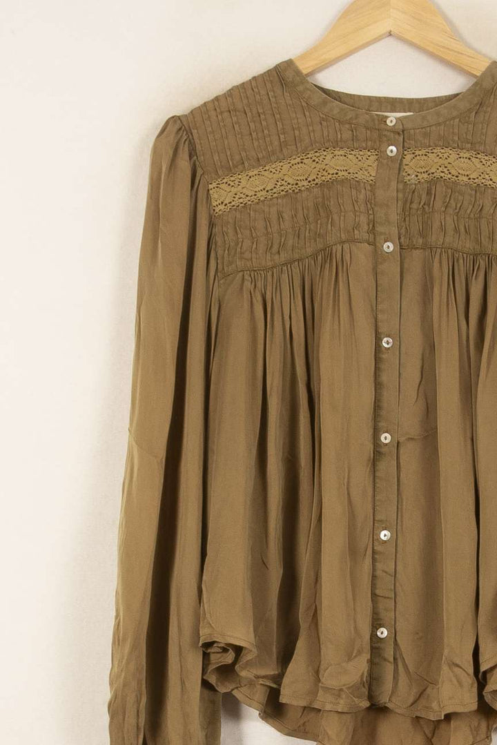 Blouse Marron - Taille S/36 de la marque Louise Misha | PARAD59222 - Vendu par Paradigme - Image 3