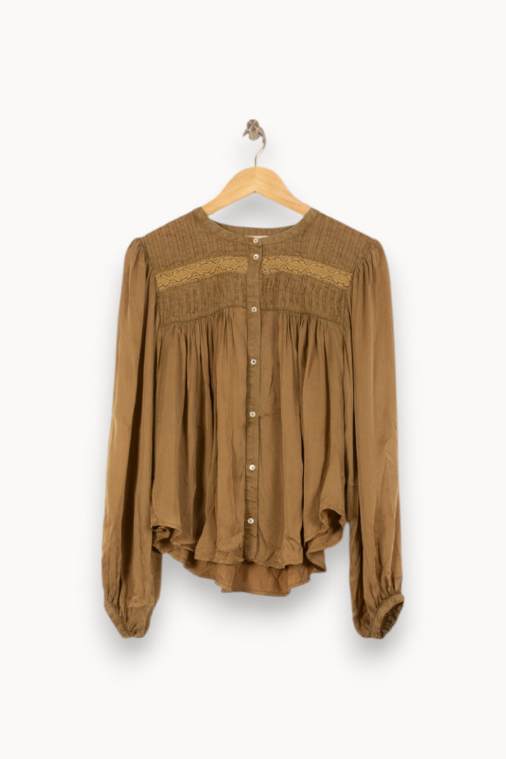 Blouse Marron - Taille S/36 de la marque Louise Misha | PARAD59222 - Vendu par Paradigme - Image 2