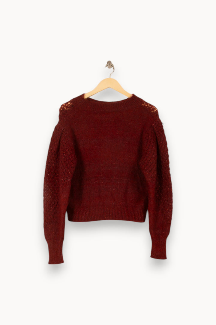 Pull Bordeaux - Taille S/36 de la marque Louise Misha | PARAD59224 - Vendu par Paradigme - Image 4