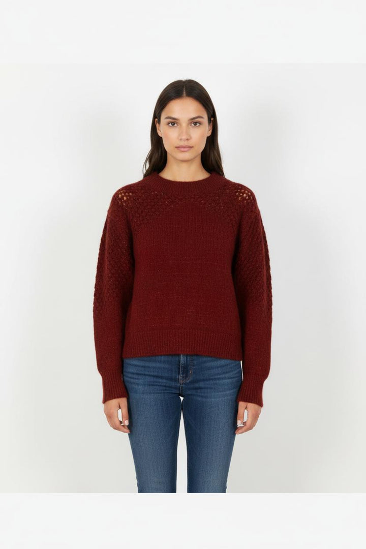 Pull Bordeaux - Taille S/36