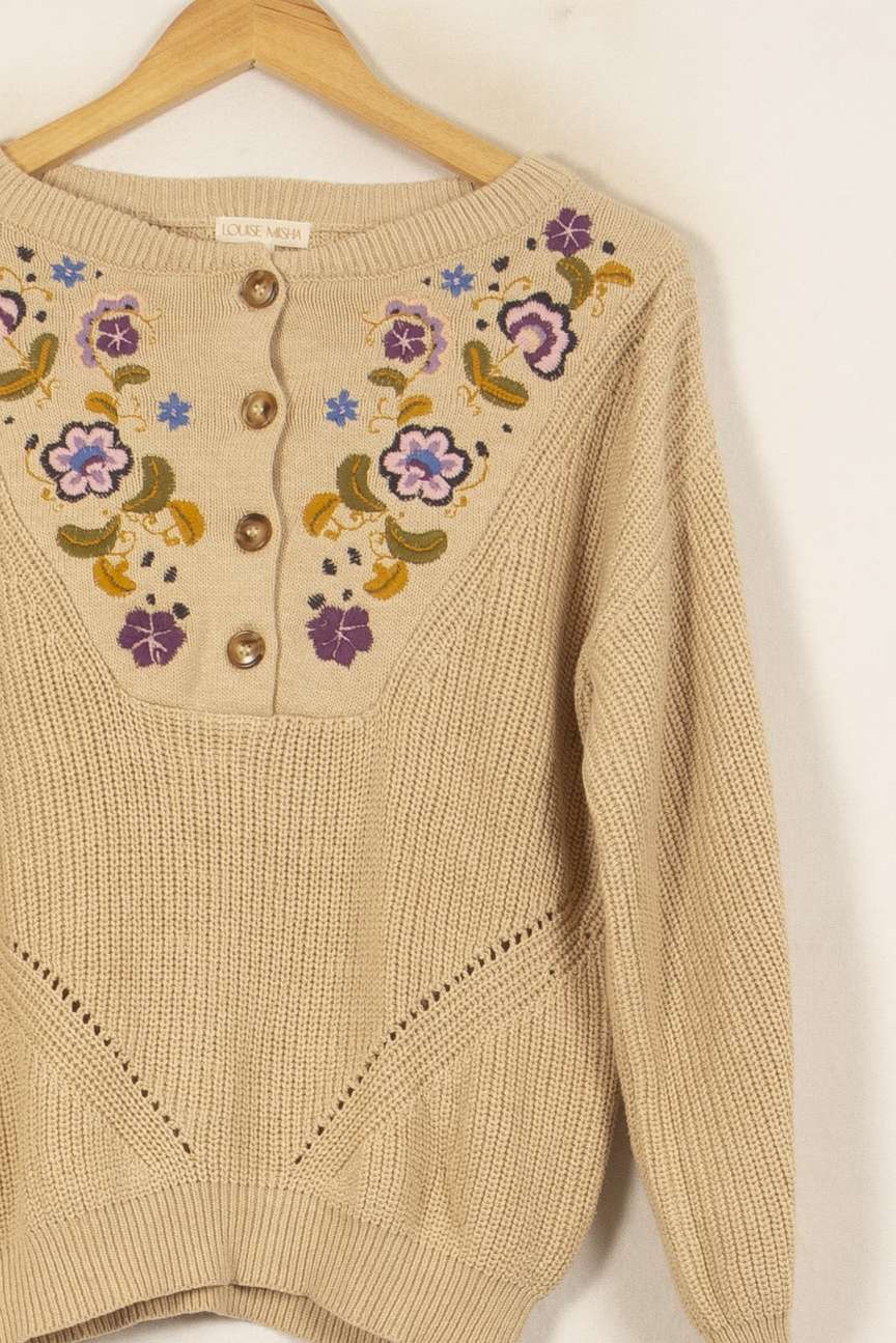 Cardigan Beige - Taille S/36 de la marque Louise Misha | PARAD59225 - Vendu par Paradigme - Image 3