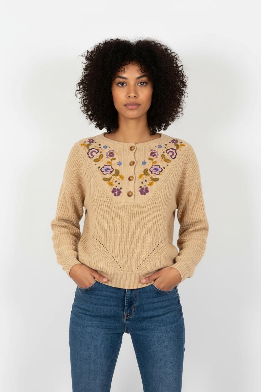 Cardigan Beige - Taille S/36