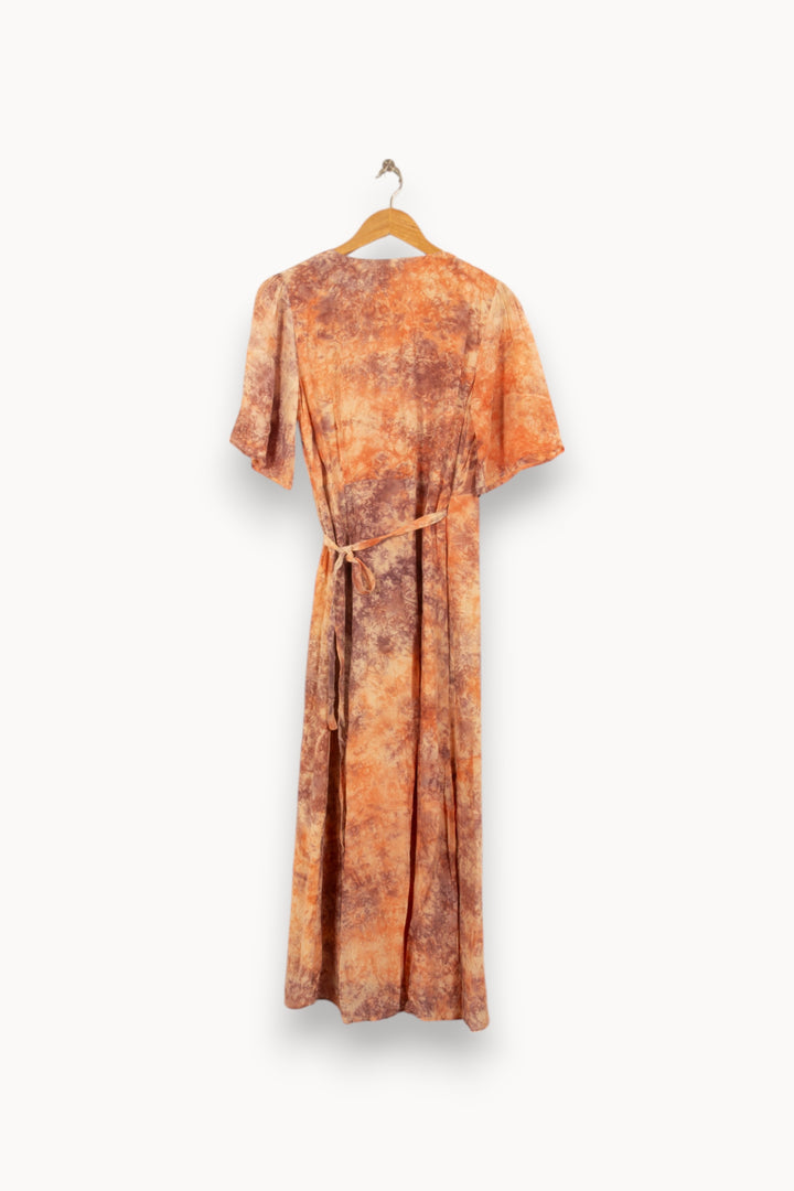 Robe Midi Orange et Marron - Taille S/36 de la marque Louise Misha | PARAD59233 - Vendu par Paradigme - Image 4