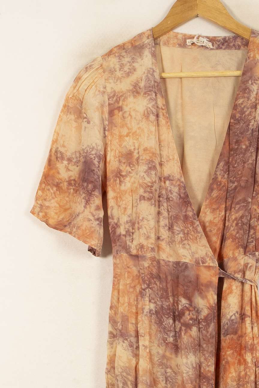 Robe Midi Orange et Marron - Taille S/36 de la marque Louise Misha | PARAD59233 - Vendu par Paradigme - Image 3