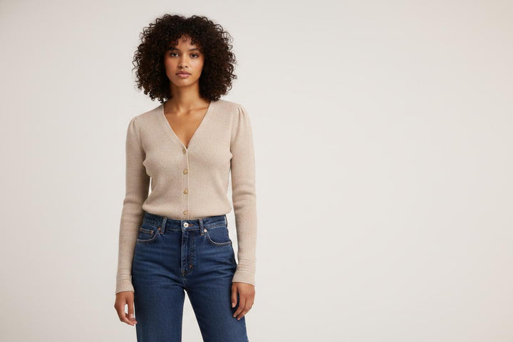 Cardigan Beige - Taille XS/34