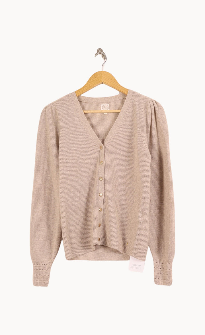 Cardigan Beige - Taille XS/34 de la marque Des petits hauts | PARAD59239 - Vendu par Paradigme - Image 2