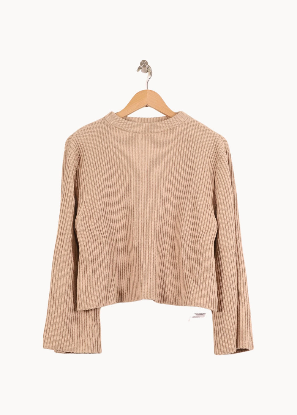 Pull Beige - Taille S/36 de la marque Rosaé Paris | PARAD59240 - Vendu par Paradigme - Image 2