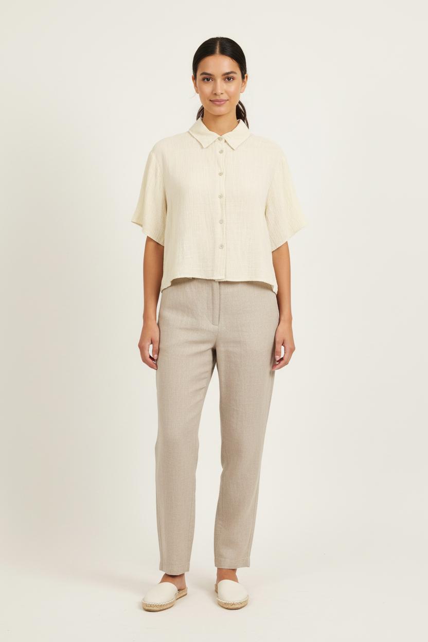 Chemise Blanche - Taille S/36 de la marque American Vintage | PARAD59243 - Vendu par Paradigme - Image 1