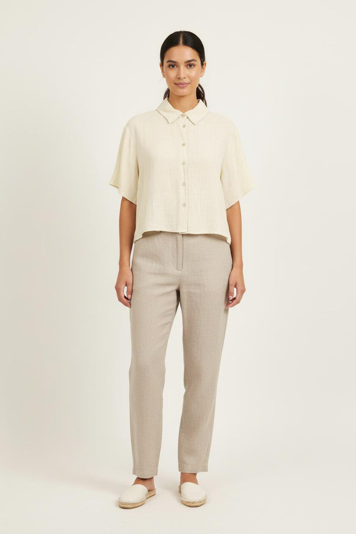 Chemise Blanche - Taille S/36 de la marque American Vintage | PARAD59243 - Vendu par Paradigme - Image 1