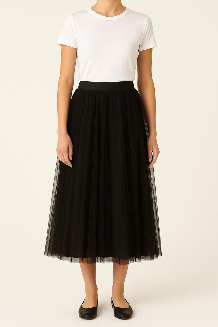Jupe Plissée Noire - Taille S/36 de la marque Maje | PARAD59251 - Vendu par Paradigme - Image 1