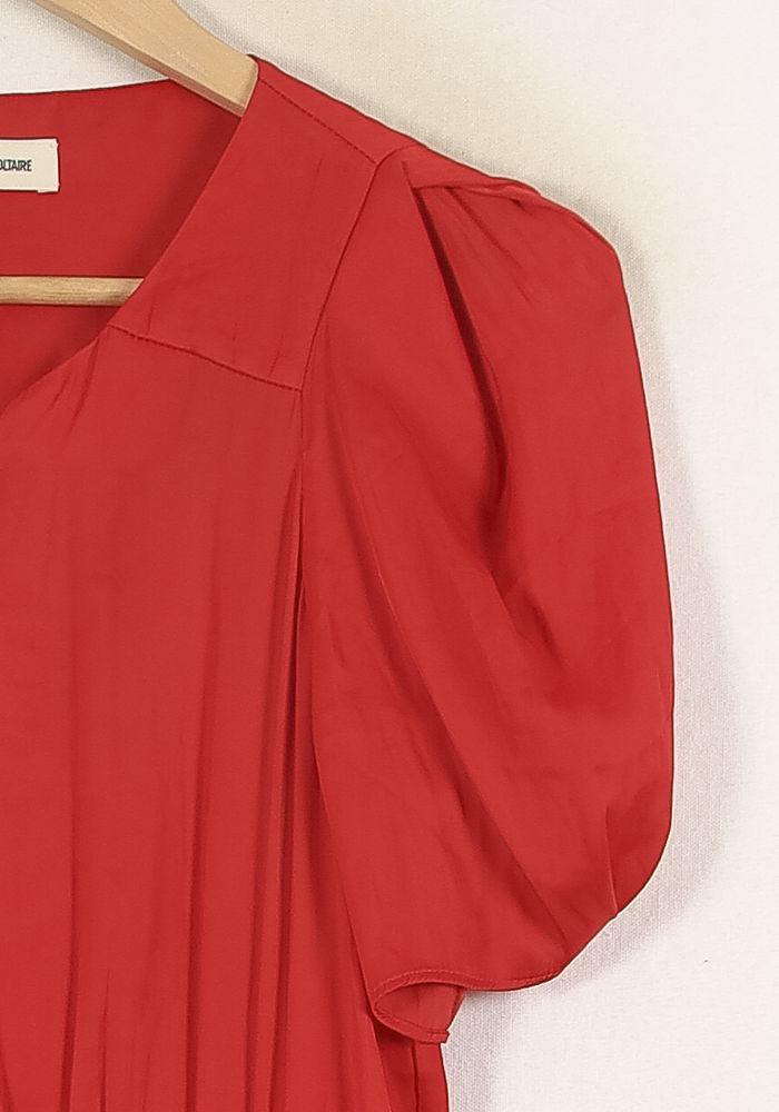Robe Longue Rouge - Taille XS/34 de la marque Zadig&Voltaire | PARAD59257 - Vendu par Paradigme - Image 3