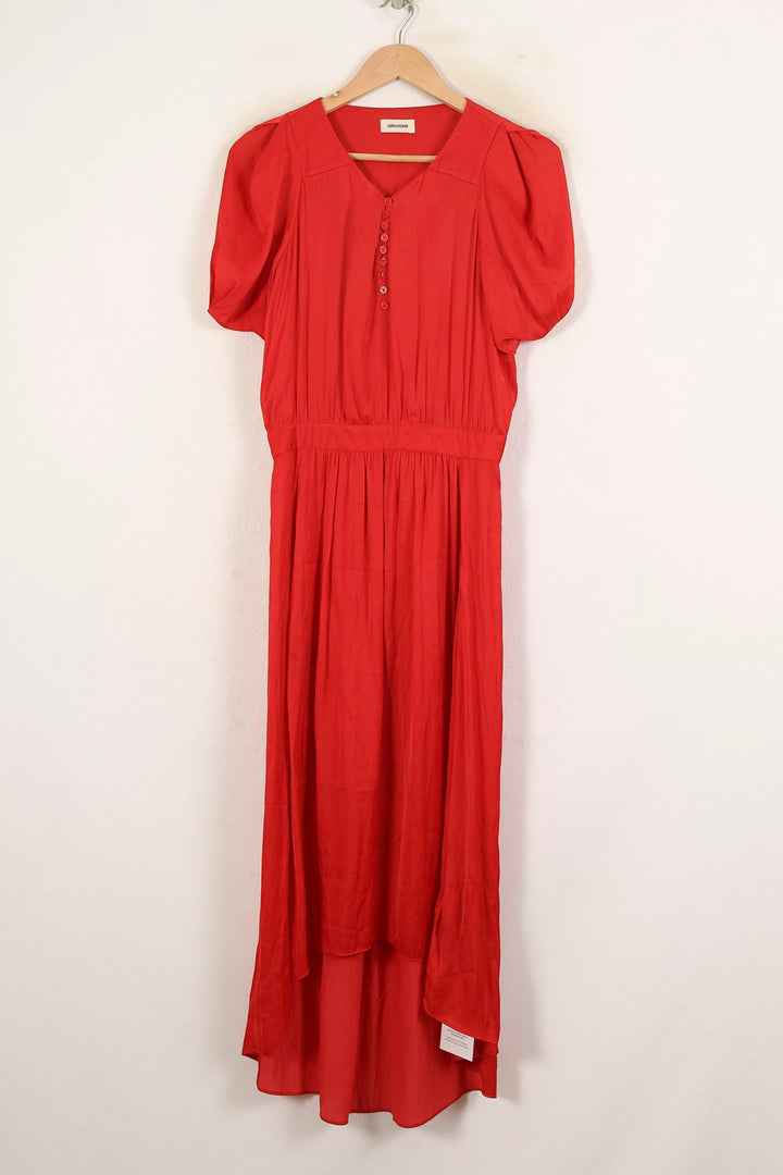 Robe Longue Rouge - Taille XS/34 de la marque Zadig&Voltaire | PARAD59257 - Vendu par Paradigme - Image 2