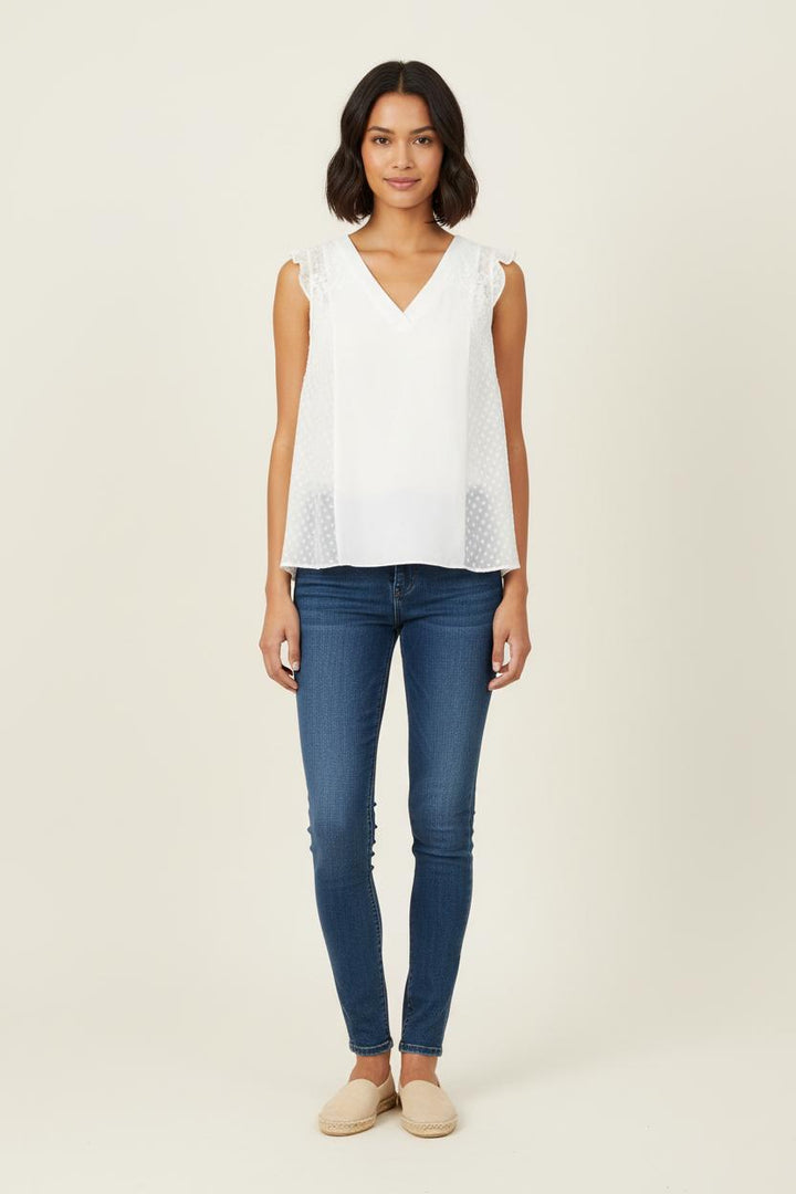 Blouse Blanche - Taille S/36 de la marque Claudie Pierlot | PARAD59258 - Vendu par Paradigme - Image 1