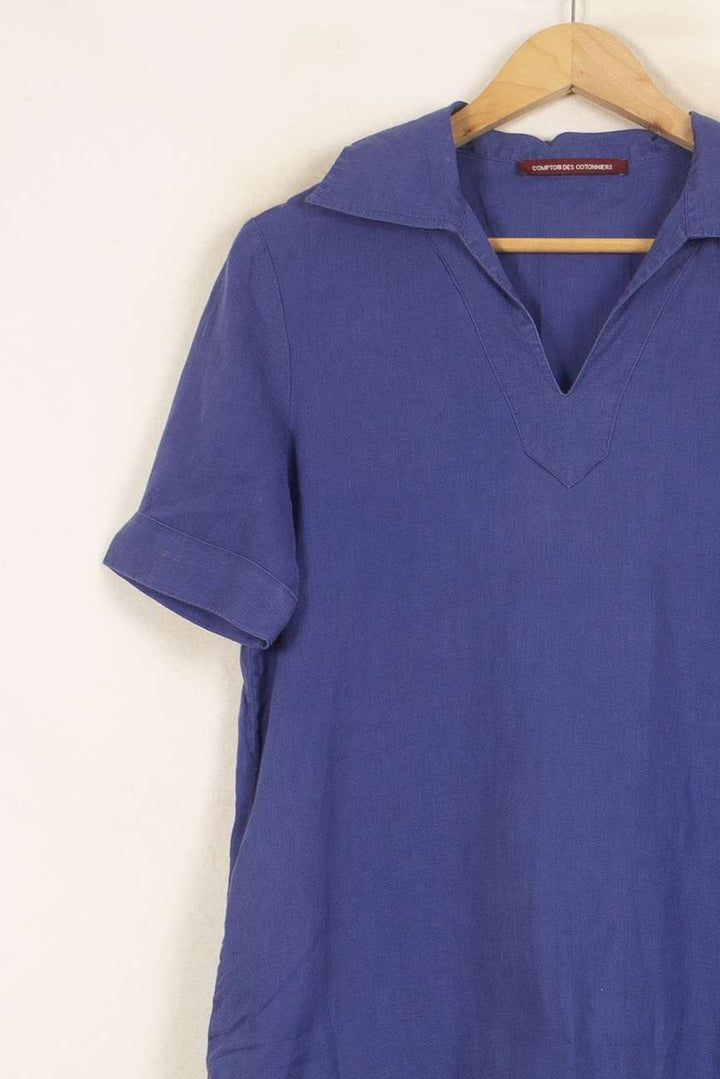 Robe Chemise Bleue - Taille XS/34 de la marque Comptoir des Cotonniers | PARAD59266 - Vendu par Paradigme - Image 3
