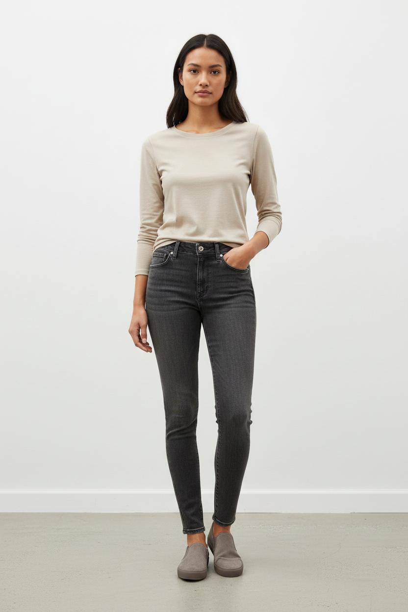 Jean Skinny Gris - Taille XS/34