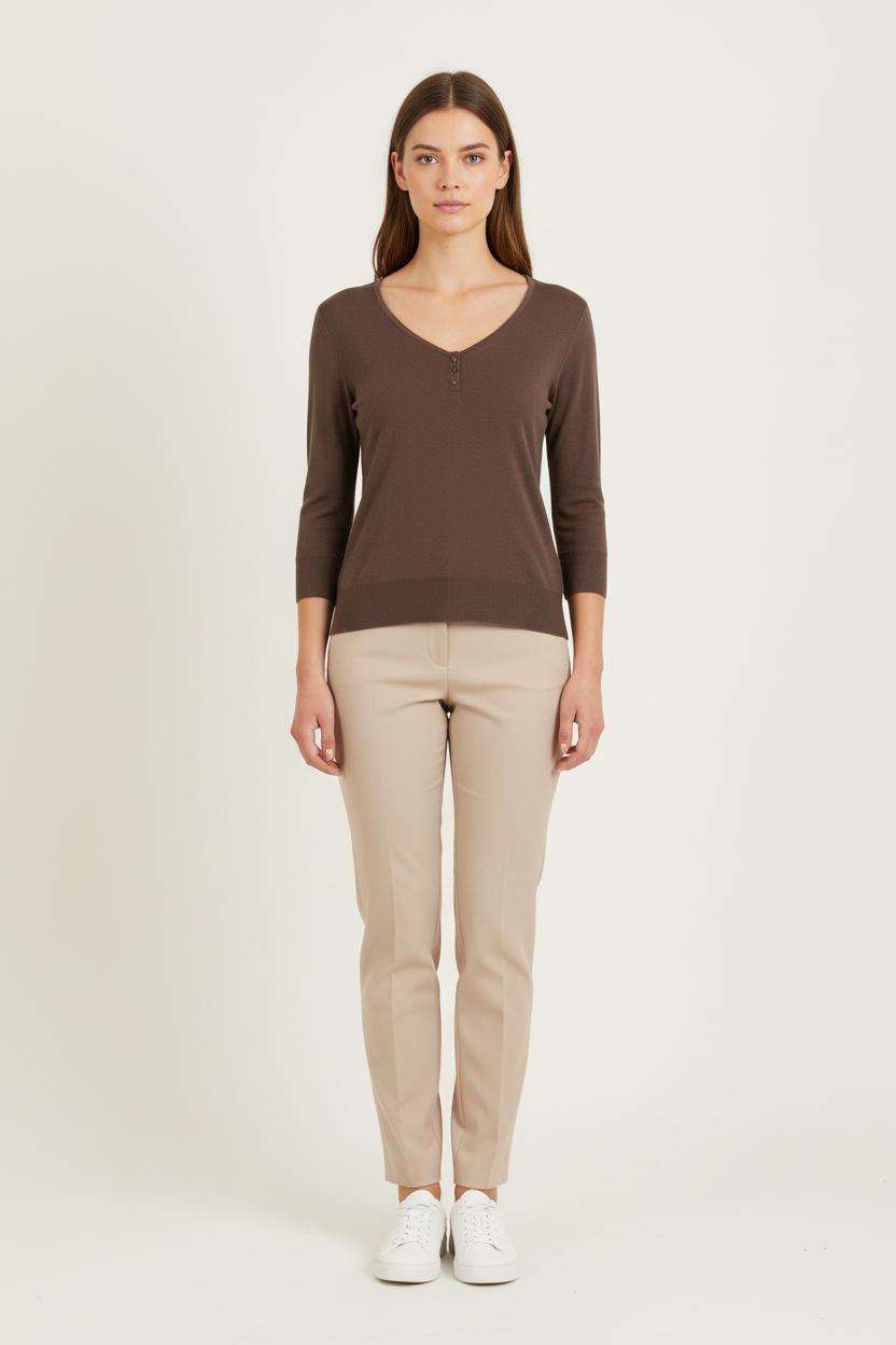 Gilet Marron - Taille XXL/44 de la marque Caroll | PARAD59271 - Vendu par Paradigme - Image 1