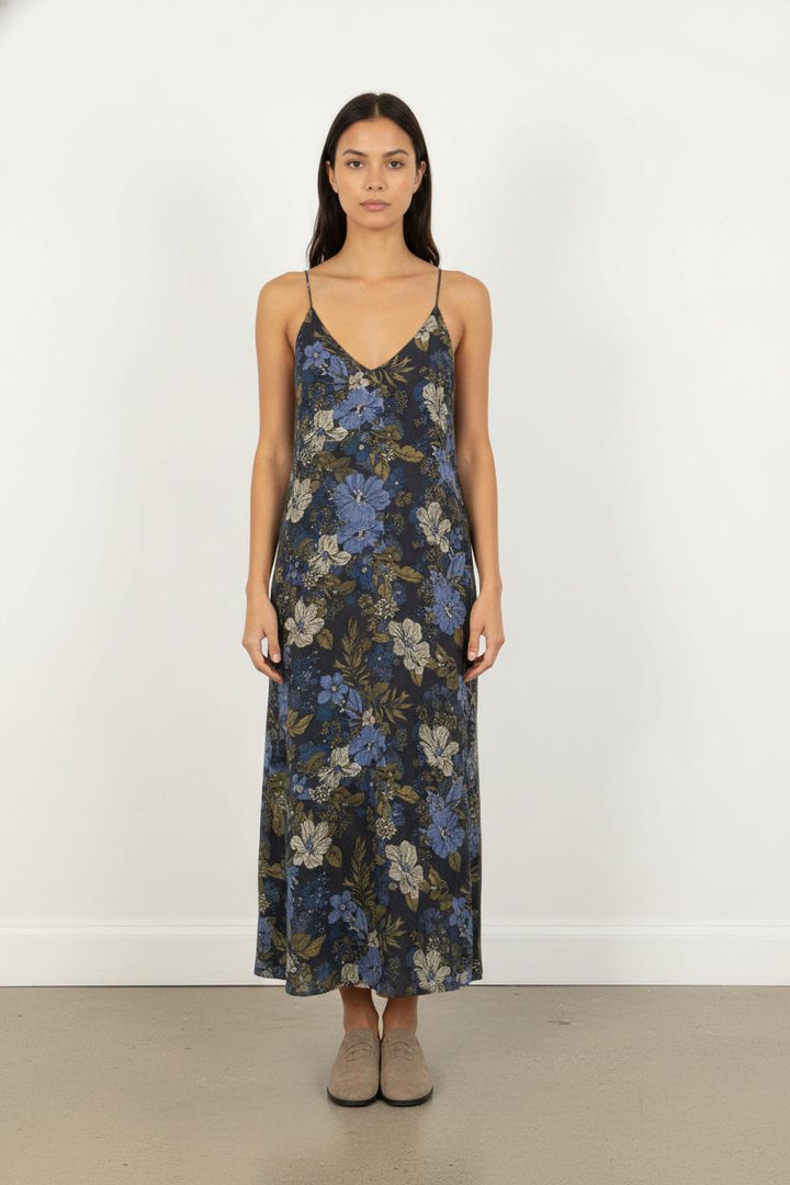 Robe Longue Noire et Bleue - Taille M/38
