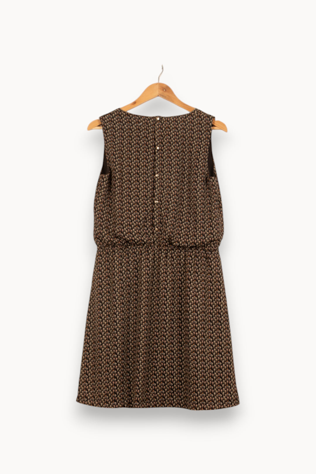 Robe Cache-Cœur Noire et Marron - Taille L/40 de la marque Grace & Mila | PARAD59284 - Vendu par Paradigme - Image 4