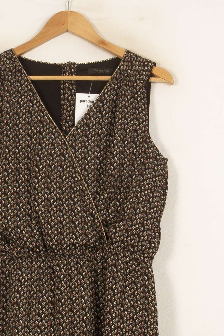 Robe Cache-Cœur Noire et Marron - Taille L/40 de la marque Grace & Mila | PARAD59284 - Vendu par Paradigme - Image 3