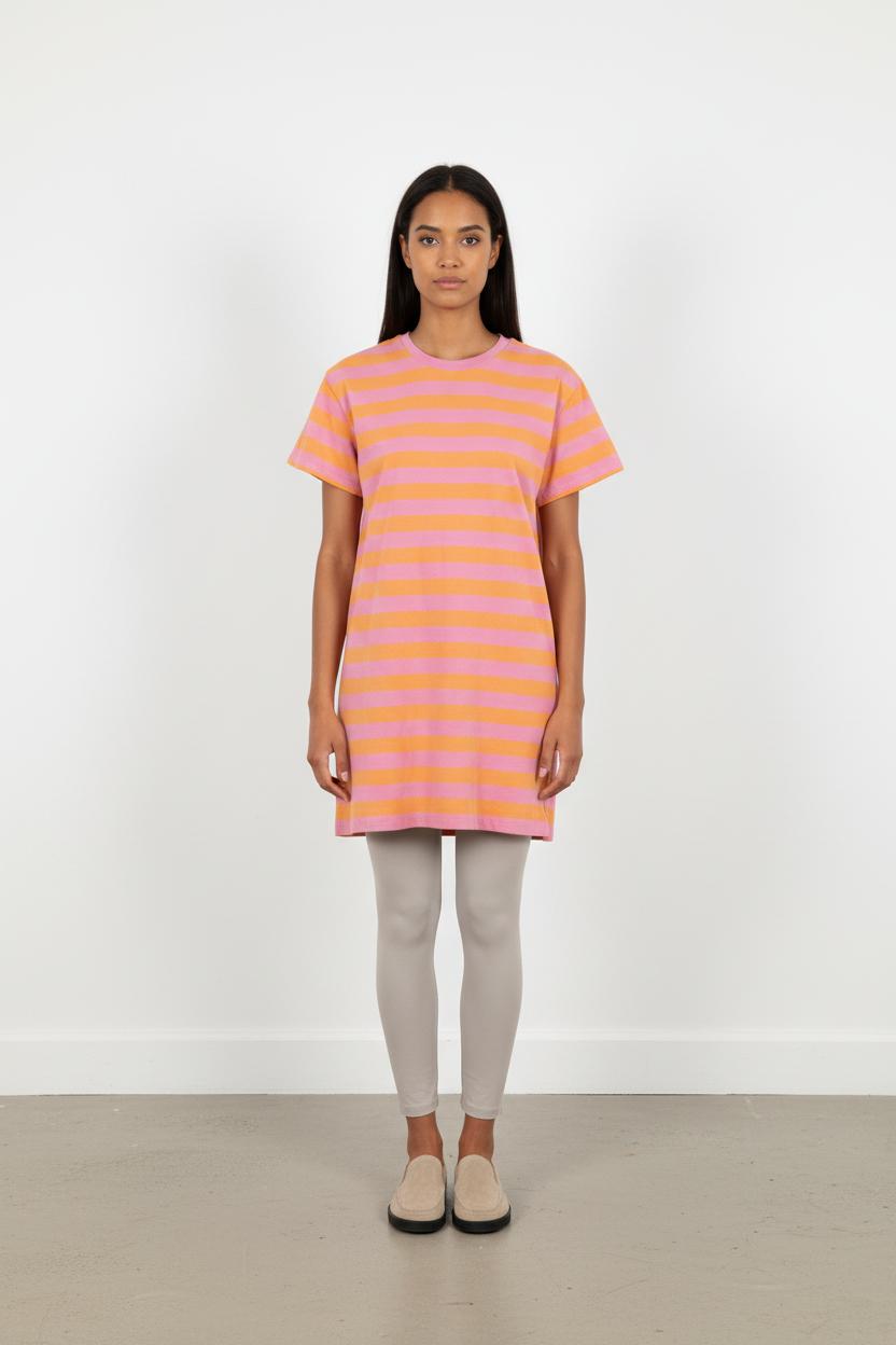 Robe Courte Rose et Jaune - Taille M/38