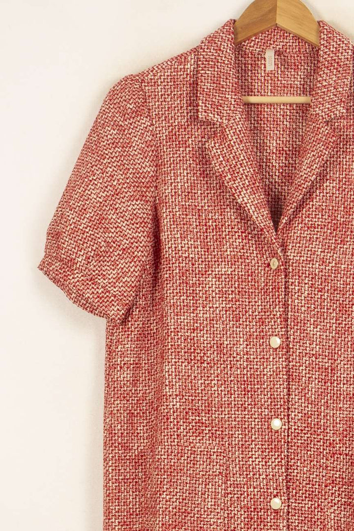 Robe Chemisier Rouge - Taille XL/42 de la marque I.Code | PARAD59290 - Vendu par Paradigme - Image 2