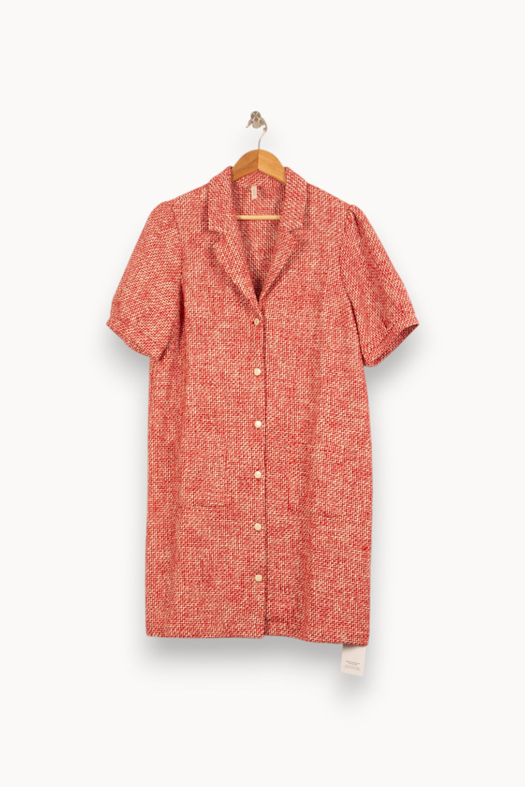 Robe Chemisier Rouge - Taille XL/42 de la marque I.Code | PARAD59290 - Vendu par Paradigme - Image 4