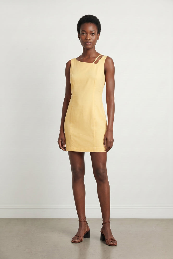 Robe Sans Manches Jaune - Taille L/40