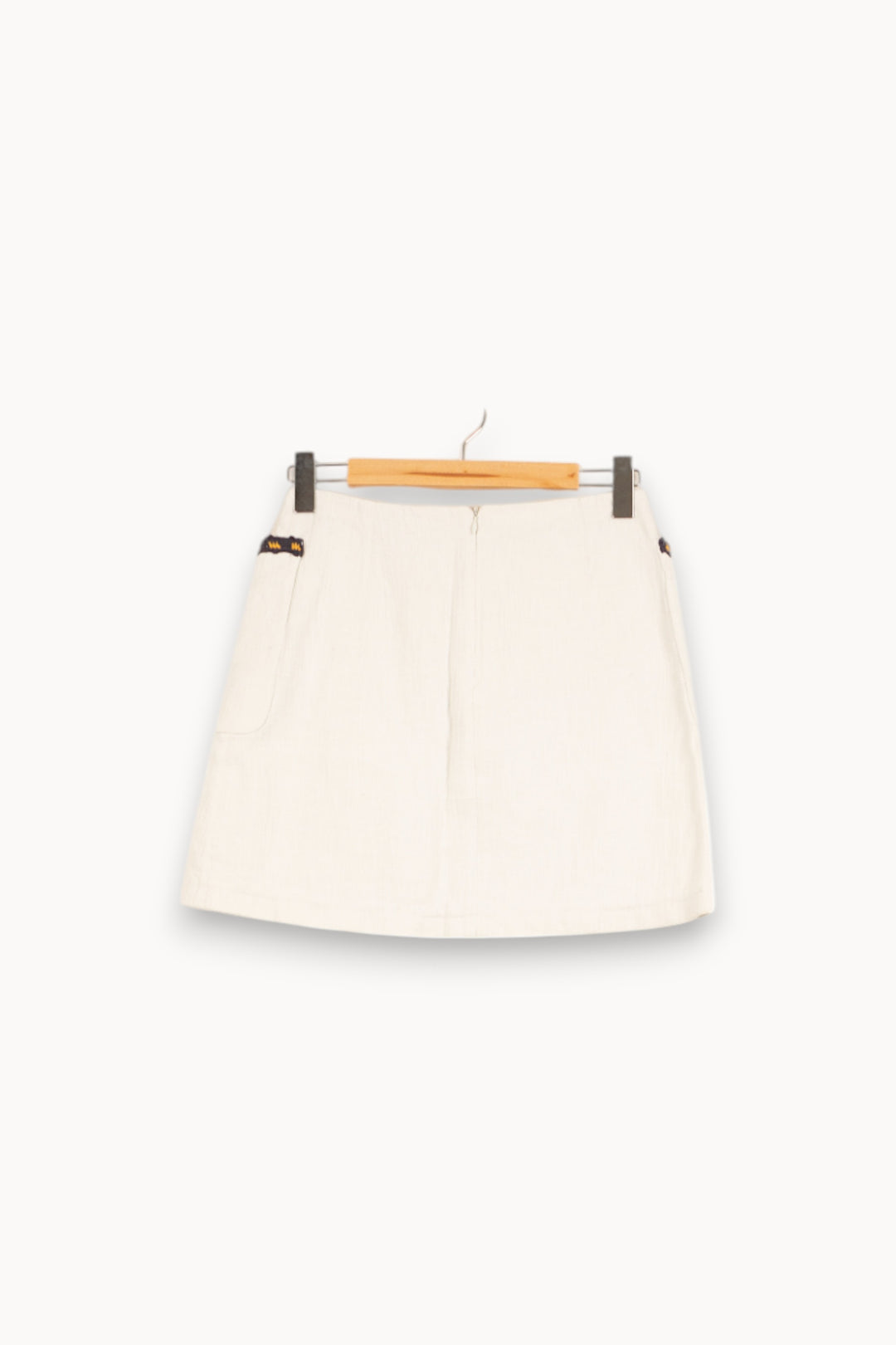 Jupe Courte Blanche - Taille M/38 de la marque Tara Jarmon | PARAD59296 - Vendu par Paradigme - Image 3