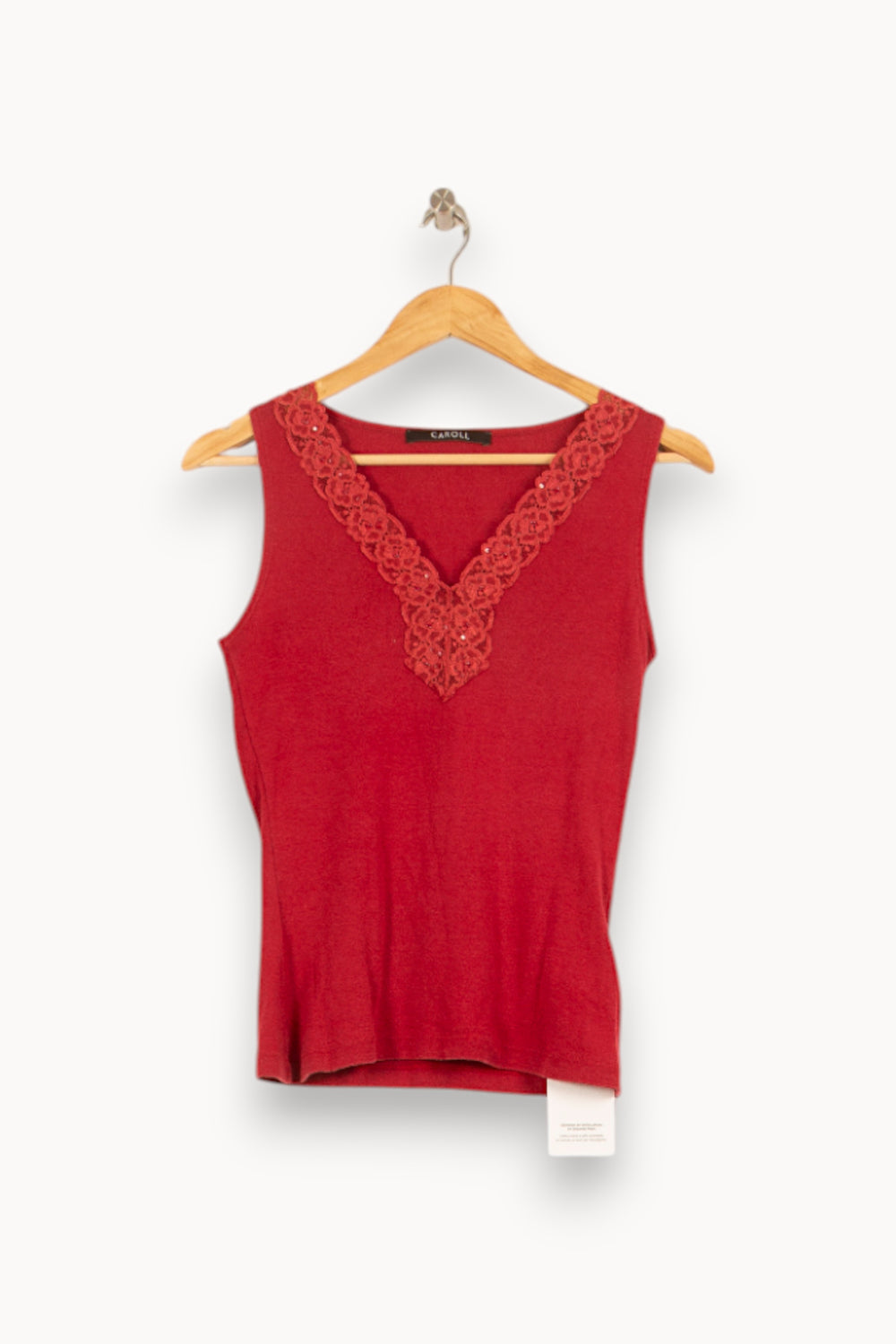 Débardeur Rouge - Taille XL/42 de la marque Caroll | PARAD59303 - Vendu par Paradigme - Image 2