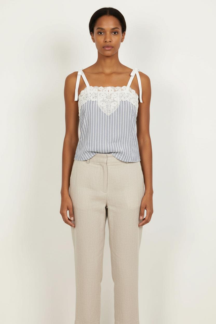 Débardeur Bleu et Blanc - Taille S/36
