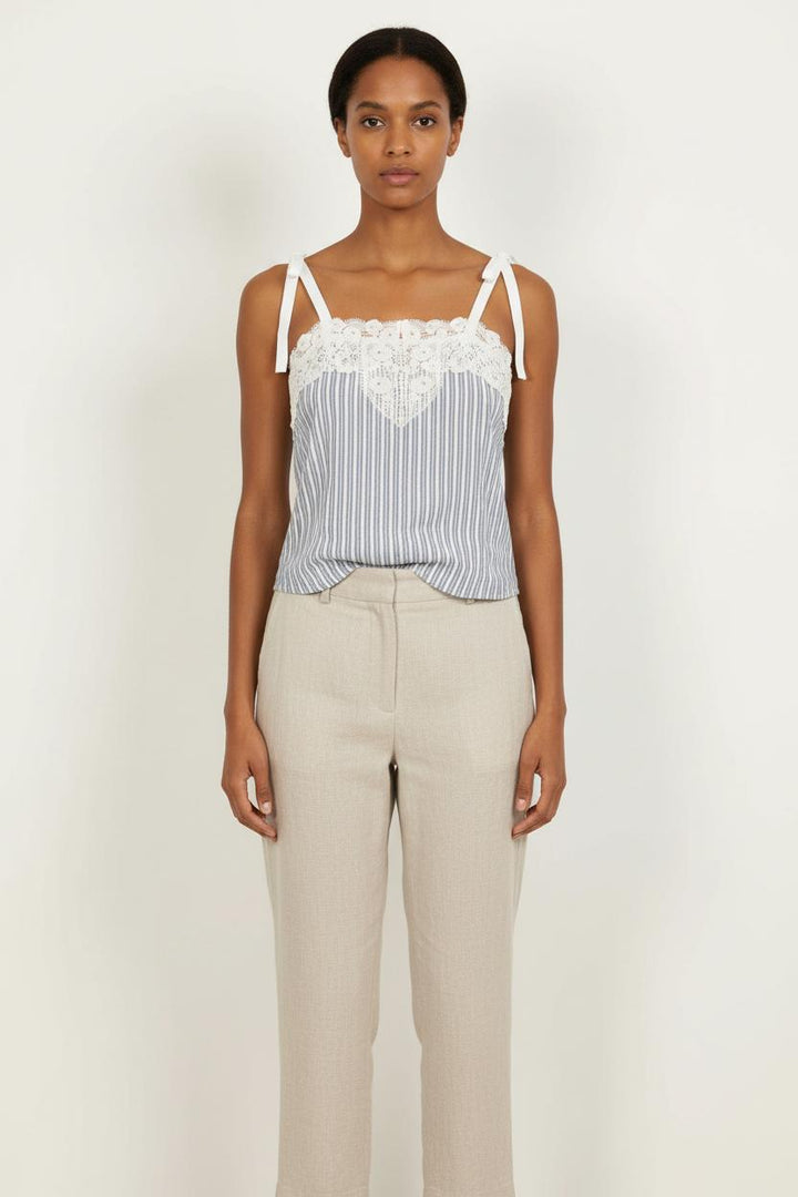 Débardeur Bleu et Blanc - Taille S/36
