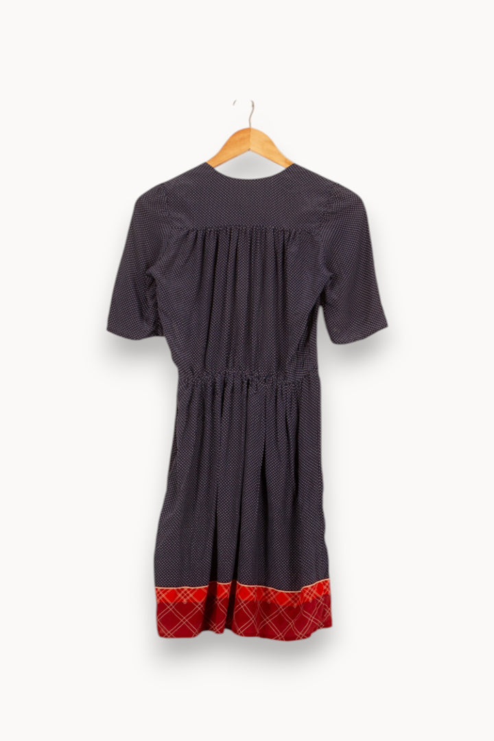 Robe courte bleu marine et rouge - Taille XS/34 de la marque Sessùn | PARAD59309 - Vendu par Paradigme - Image 4