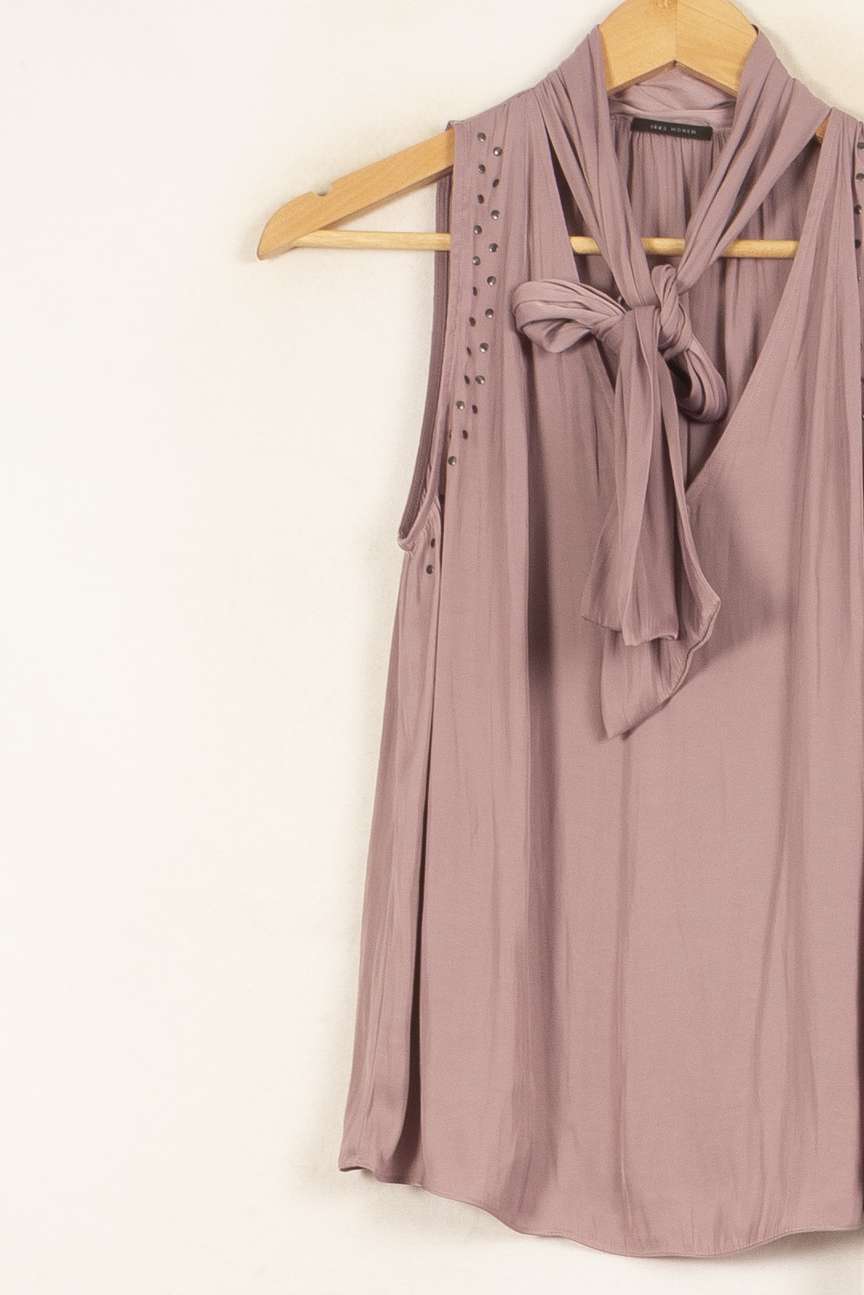 Blouse Sans Manches Violette - Taille XS/34 de la marque IKKS | PARAD59310 - Vendu par Paradigme - Image 2