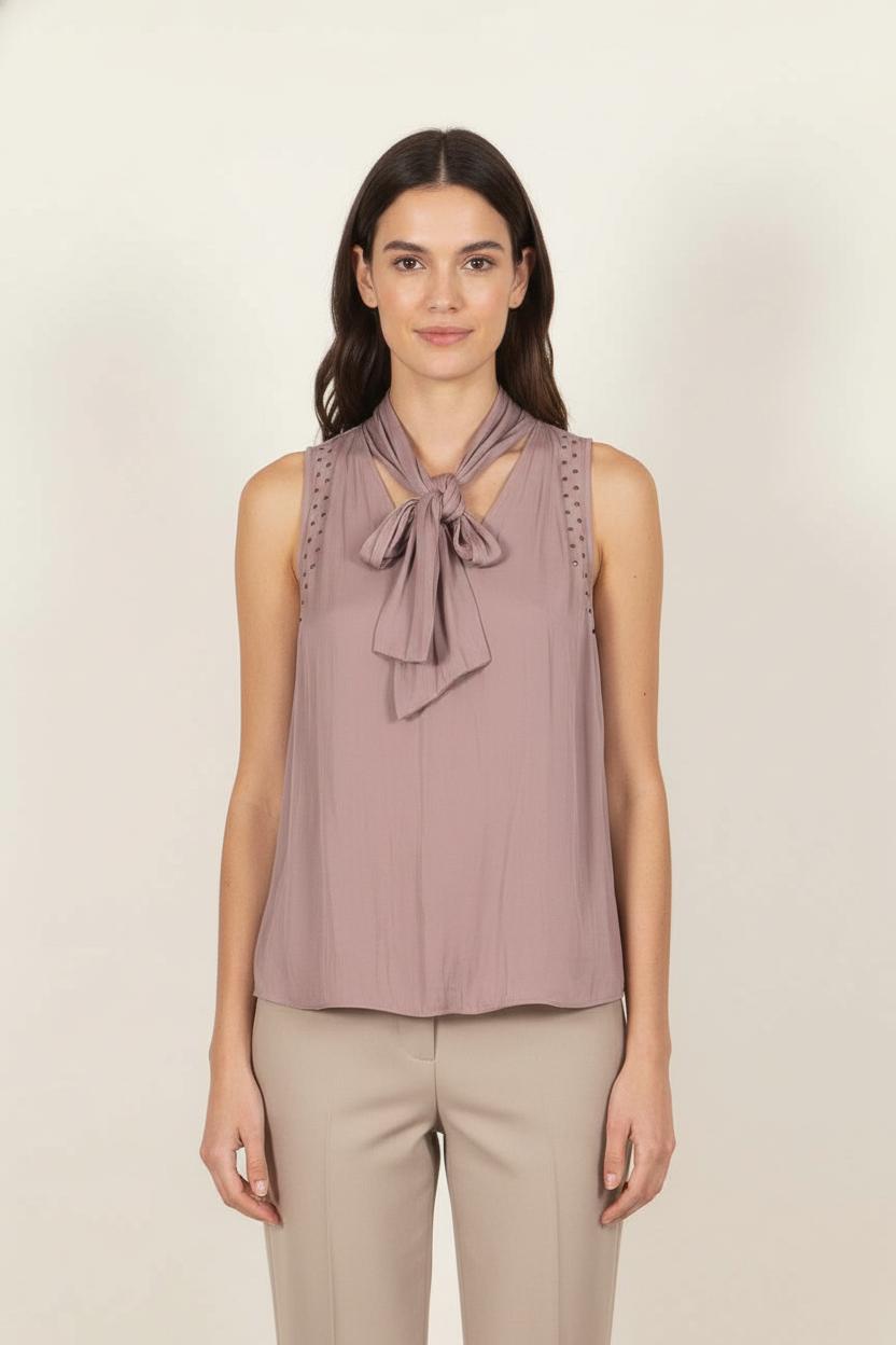 Blouse Sans Manches Violette - Taille XS/34