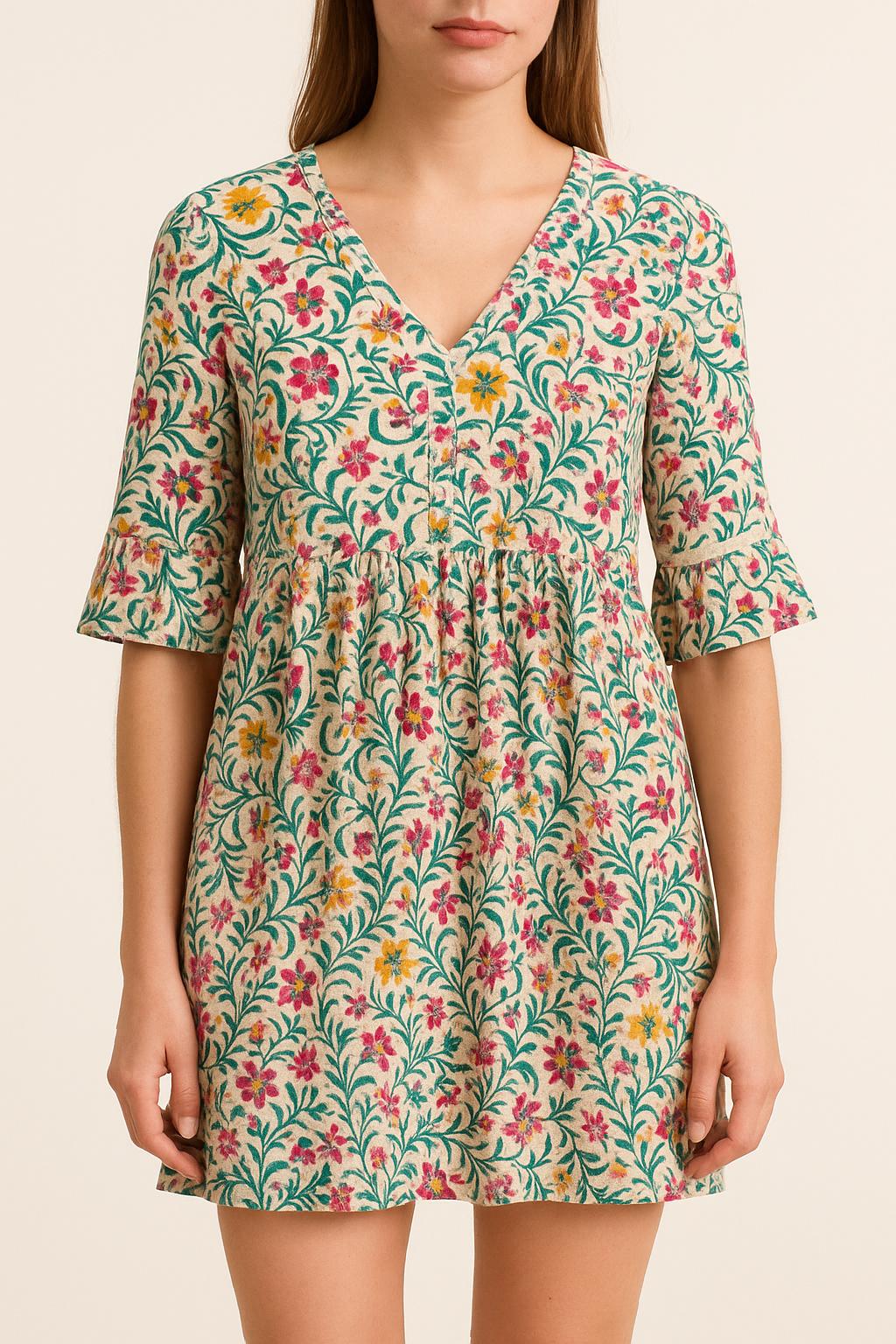 Robe Courte Multicolore - Taille XS/34 de la marque ba&sh | PARAD59311 - Vendu par Paradigme - Image 1