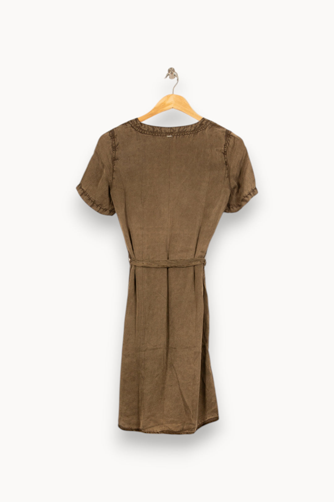 Robe Ceinturée Marron - Taille XS/34 de la marque IKKS | PARAD59312 - Vendu par Paradigme - Image 4