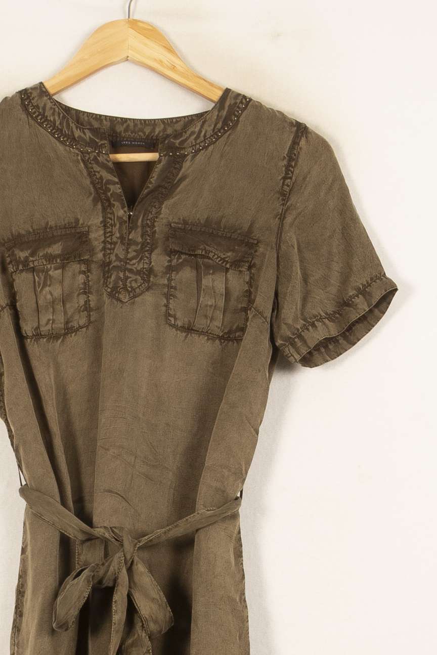 Robe Ceinturée Marron - Taille XS/34 de la marque IKKS | PARAD59312 - Vendu par Paradigme - Image 3