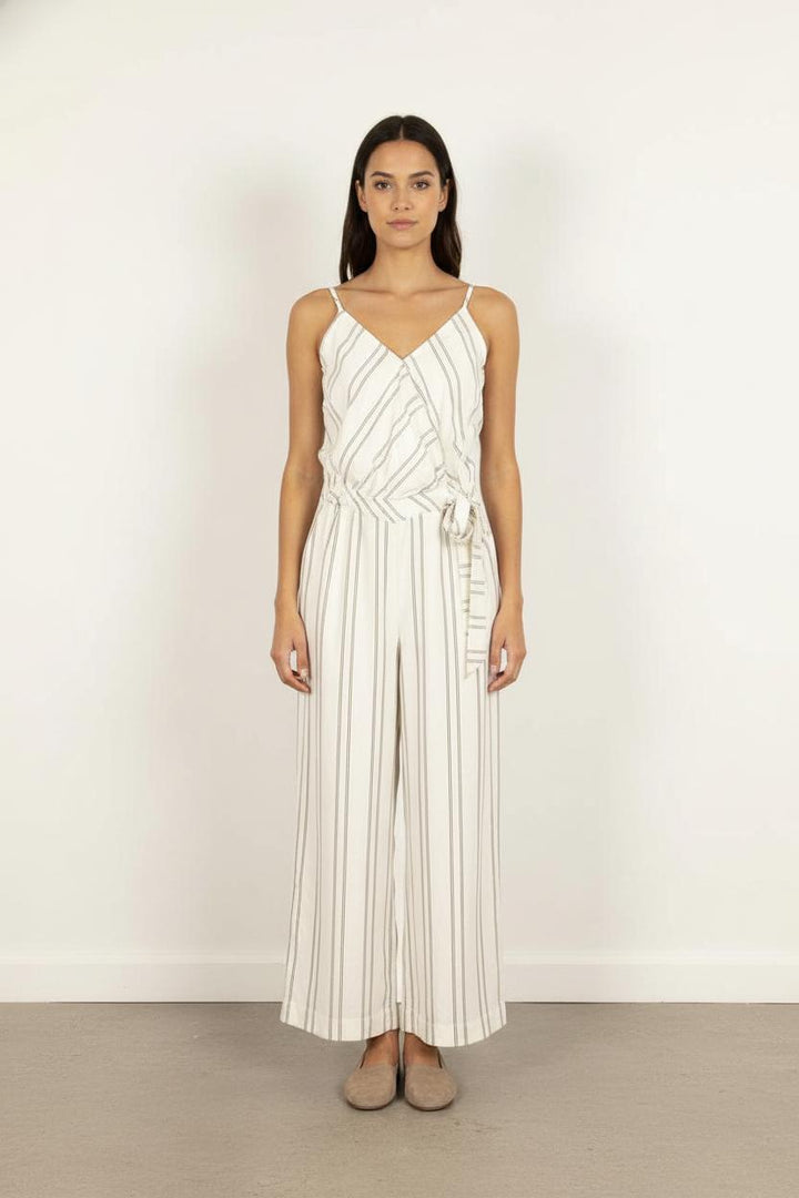 Combinaison Blanche à Rayures Noires - Taille XS/34
