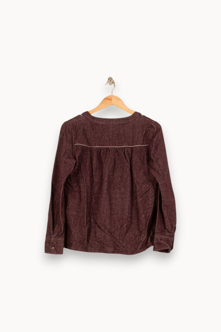 Blouse Bordeaux - Taille S/36 de la marque Louizon | PARAD59318 - Vendu par Paradigme - Image 4