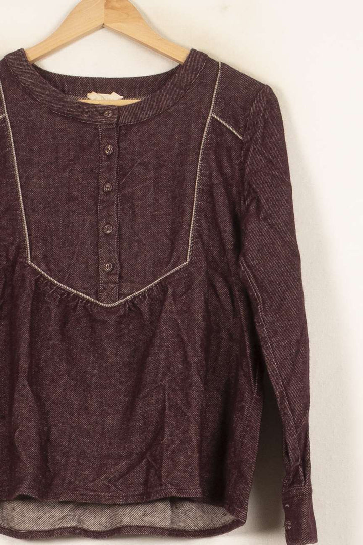Blouse Bordeaux - Taille S/36 de la marque Louizon | PARAD59318 - Vendu par Paradigme - Image 3