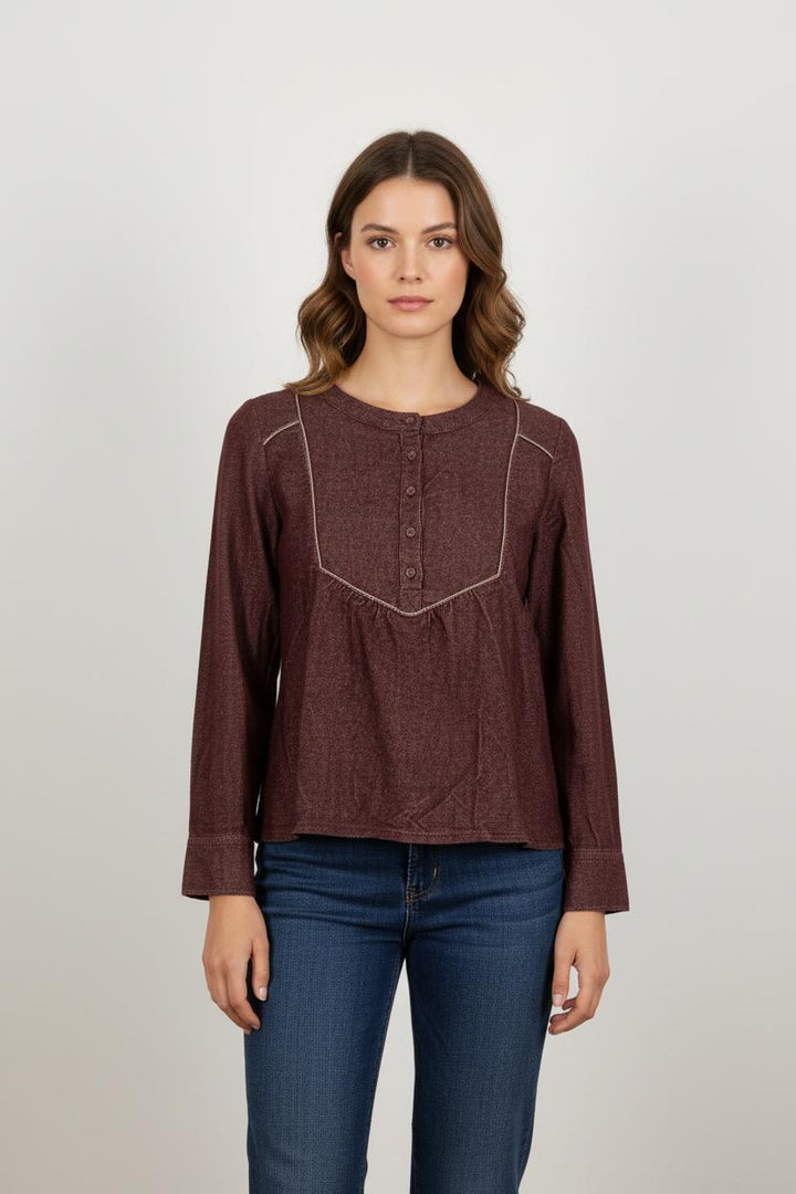 Blouse Bordeaux - Taille S/36