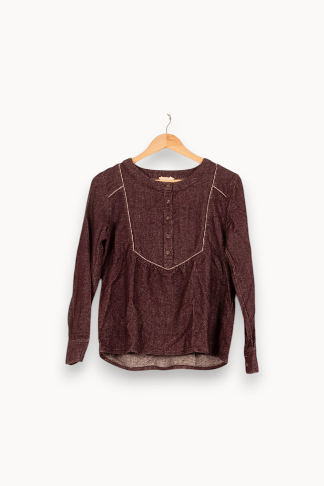 Blouse Bordeaux - Taille S/36 de la marque Louizon | PARAD59318 - Vendu par Paradigme - Image 2