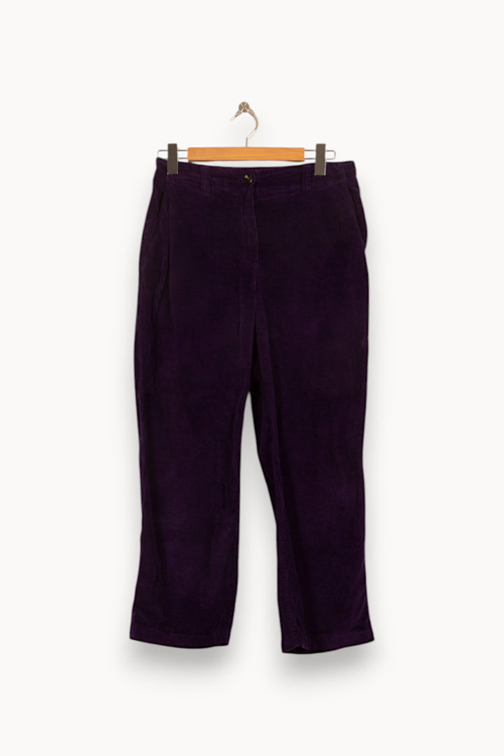 Pantalon Violet - Taille L/40 de la marque Caroll | PARAD59326 - Vendu par Paradigme - Image 2