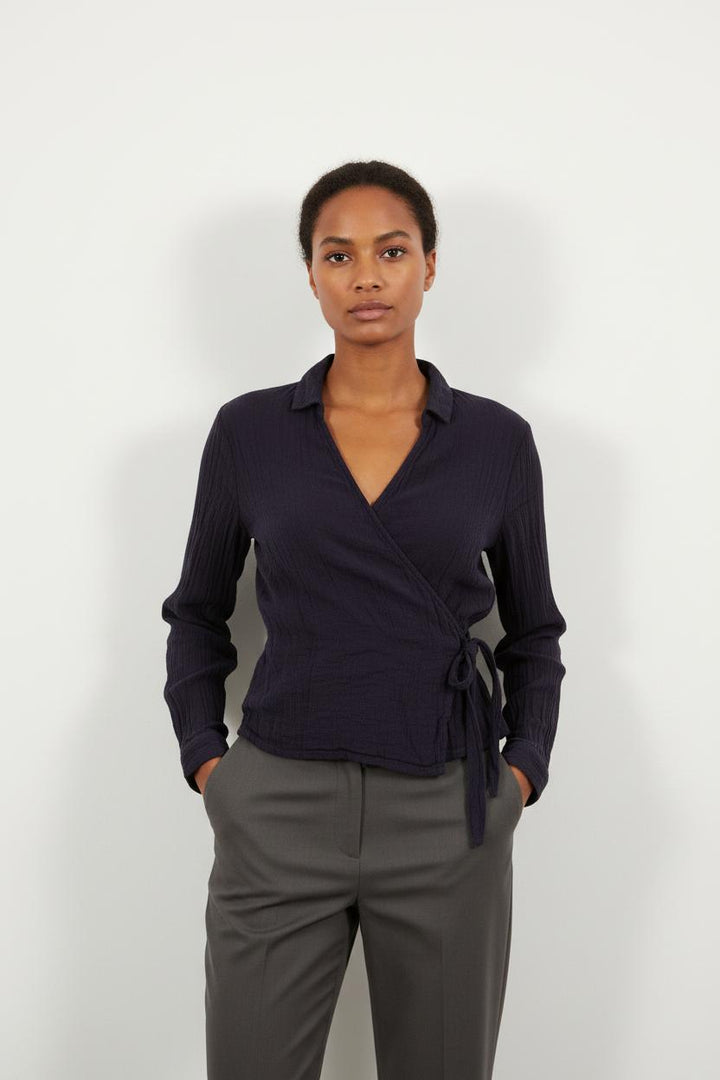 Chemise Nouée Bleue - Taille S/36