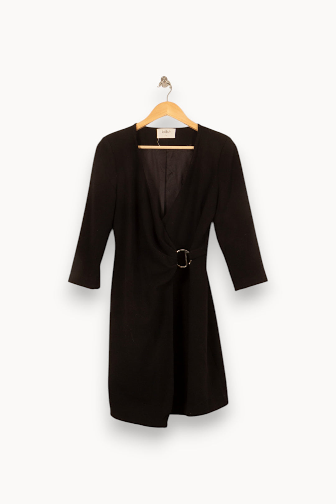 Robe Portefeuille Noire - Taille M/38 de la marque ba&sh | PARAD59333 - Vendu par Paradigme - Image 4