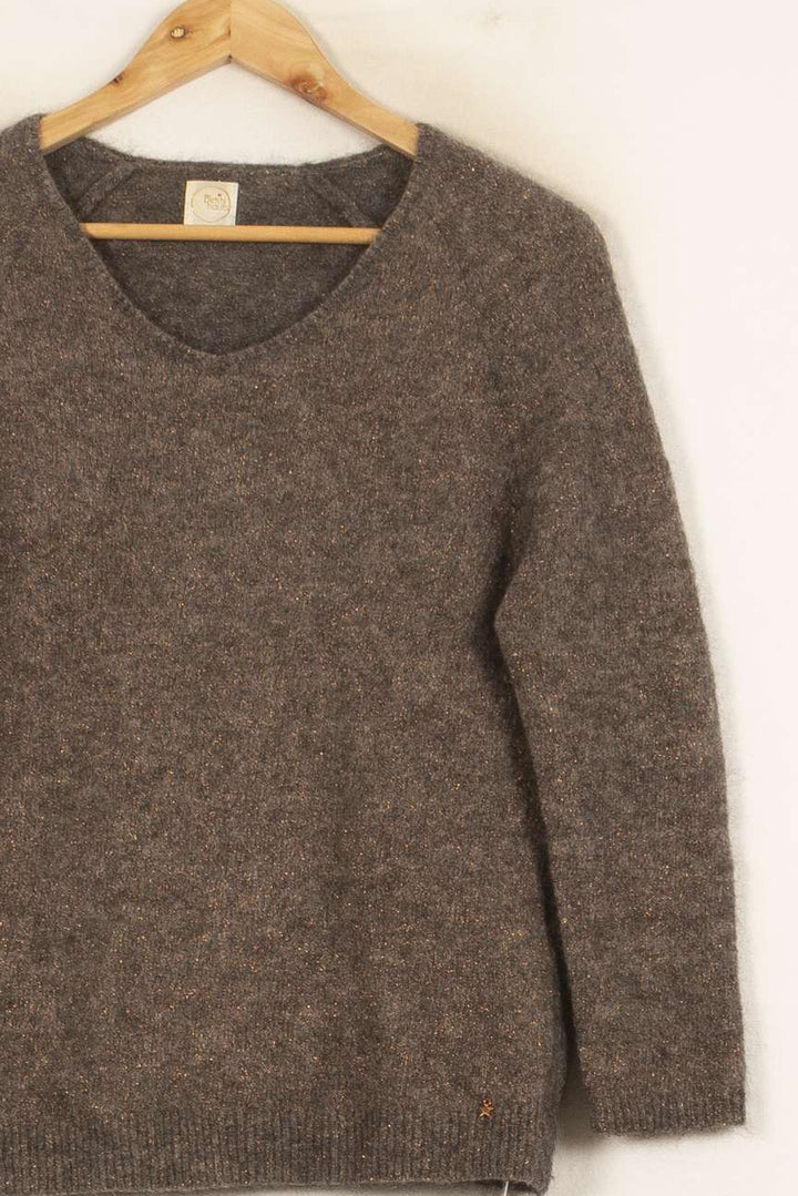Gilet Marron - Taille L/40 de la marque Des petits hauts | PARAD59339 - Vendu par Paradigme - Image 3